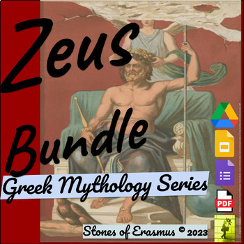 Preview of Explore Zeus: Greek Mythology Thematic Unit | Middle & High School ELA Gr. 8-10