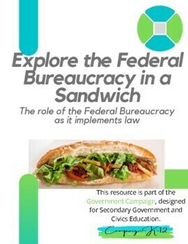 Explore The Federal Bureaucracy In A Sandwich By Billie Wixom Tpt