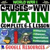 Explore the MAIN Causes of WWI 6-E Lesson | Intro to World