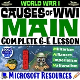 Explore the MAIN Causes of WWI 6-E Lesson | Intro to World