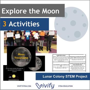 Preview of Explore the Moon: Activities & Trivia Game