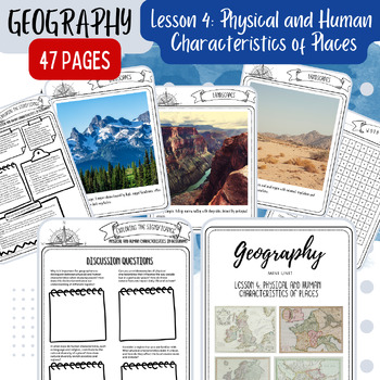 Preview of Explore the World of Geography: Physical and Human Characteristics Packet
