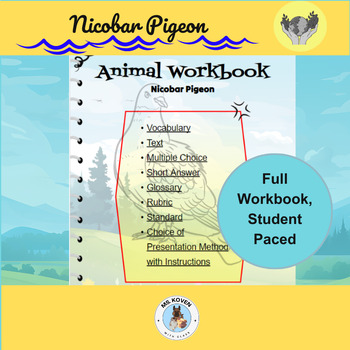 Preview of Explore The Nicobar Pigeon: Student Paced, Interactive Lesson