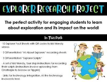 Preview of Explorer Research Project: Chatterpix/Flipgrid/Seesaw Connection