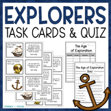 European Explorers Task Cards and Quiz
