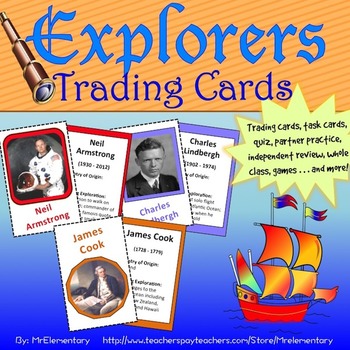 Preview of Explorers Trading Card Activities