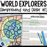 Explorers | Differentiated Passage and Coloring Activity f