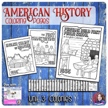 colonist coloring pages