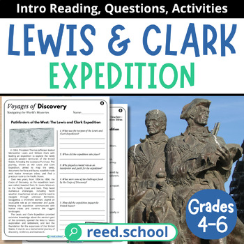 Preview of Explorers & Discoveries: Lewis and Clark Expedition Reading for Grades 4-6