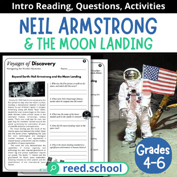 Preview of Explorers & Discoveries: Neil Armstrong and the Moon Landing Intro (Grades 4-6)