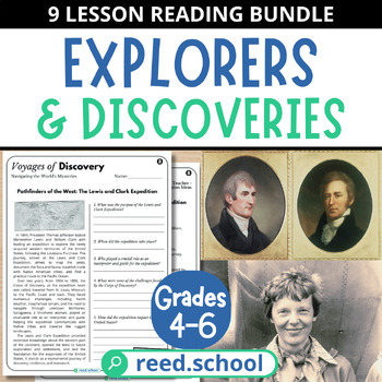 Preview of Explorers & Discoveries Series: Engaging Lessons on Historic Journeys Grades 4-6
