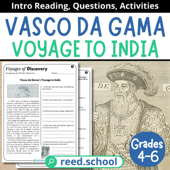 Preview of Explorers & Discoveries: Vasco da Gama and the Sea Route to India for Grades 4-6