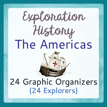 Preview of Explorers Exploration The Americas 24 Graphic Organizers PRINT and EASEL