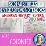 13 Colonies Interactive Notebook