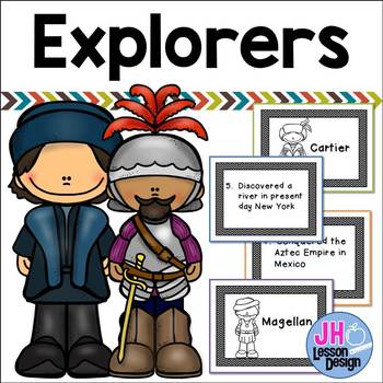 Preview of Explorers Matching Activity