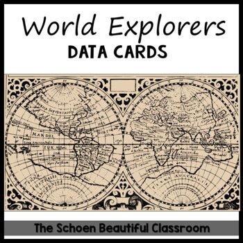 Preview of World Explorers Timeline/Data Cards