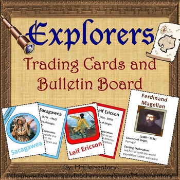Preview of Explorers Trading Cards and Bulletin Board
