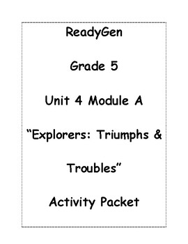 Preview of Explorers: Triumphs & Troubles Packet