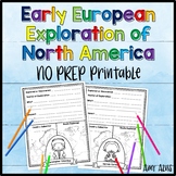 Explorers of North America NO PREP Printable Poster Set
