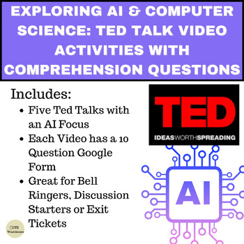 Preview of Exploring AI & Computer Science: 5 TED Talks -Comprehensive Google Forms