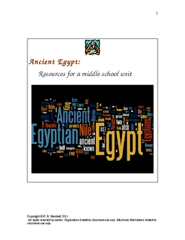 Preview of Exploring ANCIENT EGYPT:  Resources for Middle School