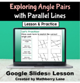 Exploring Angle Pair Relationships Parallel Lines Transver