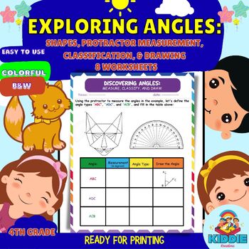 Preview of Exploring Angles: Shapes, Protractor Measurement, Classification, and Drawing