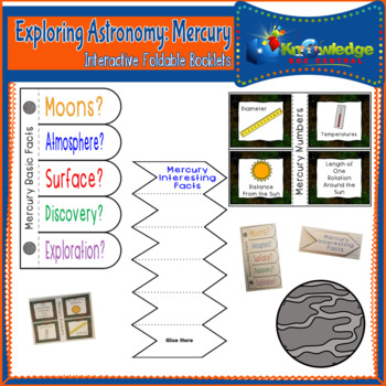 Preview of Exploring Astronomy: Planet Mercury Interactive Foldable Booklets