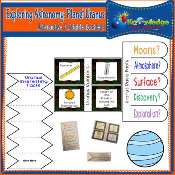 Preview of Exploring Astronomy: Planet Uranus Interactive Foldable Booklets