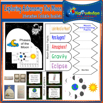 Preview of Exploring Astronomy: The Moon Interactive Foldable Booklets