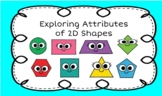 Exploring Attributes of 2D Shapes Worksheet