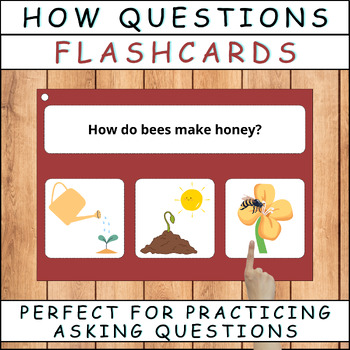 Preview of Exploring 'How' Questions with Visual Choices Flashcards