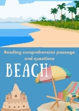 Exploring Beach : Reading comprehension passage and questions