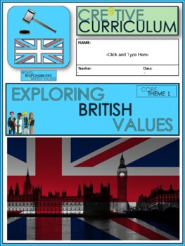 Preview of Exploring British Values Work Booklet