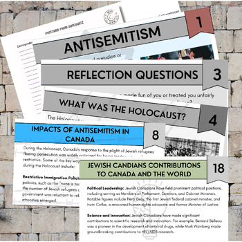 Preview of Exploring Canada's History: Jewish Communities and Human Rights (Ontario G6)