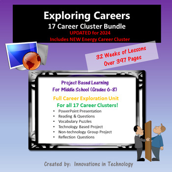 Preview of Exploring Careers:  17 Career Cluster Units BUNDLE | Distance Learning