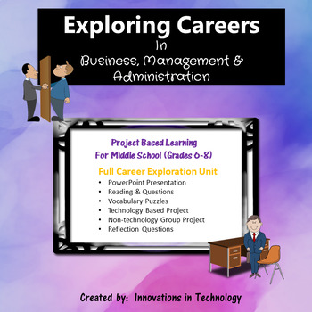 Preview of Exploring Careers:  Business, Management & Administration | Distance Learning