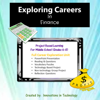 Preview of Exploring Careers:  Finance | Distance Learning