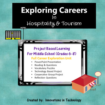 Preview of Exploring Careers:  Hospitality & Tourism | Distance Learning