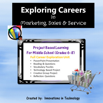 Preview of Exploring Careers:  Marketing, Sales & Service | Distance Learning