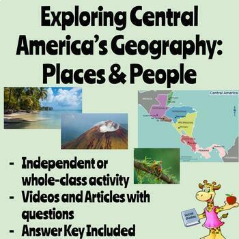 Preview of Exploring Central America’s Geography: Places & People (Webquest)