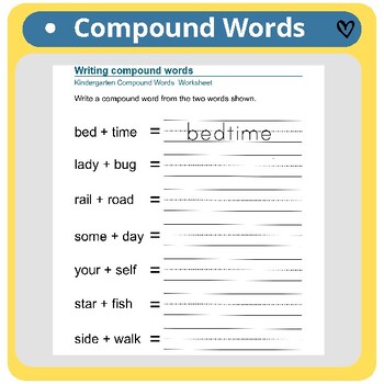 Preview of Exploring Compound Words Worksheet