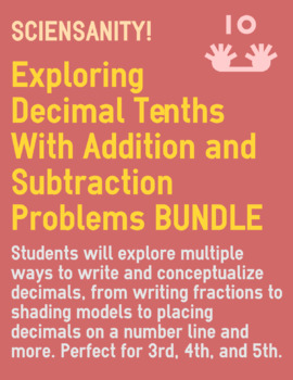Preview of Exploring Decimals: Adding and subtracting tenths - seeing decimals many ways
