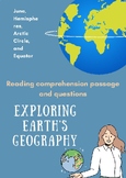 Exploring Earth's Geography : Reading comprehension passag