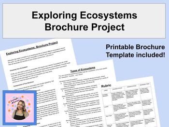 Preview of Exploring Ecosystems Brochure Project