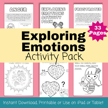 Preview of Exploring Emotions Activity Pack