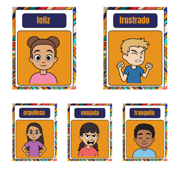 Exploring Emotions: ¿Cómo te sientes . Flashcards Printables For Kids