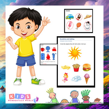 Preview of Exploring Energy Adventures: Kindergarten Science Worksheets