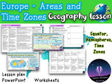 Exploring Europe: Equator, Hemispheres, Time Zones. Outsta