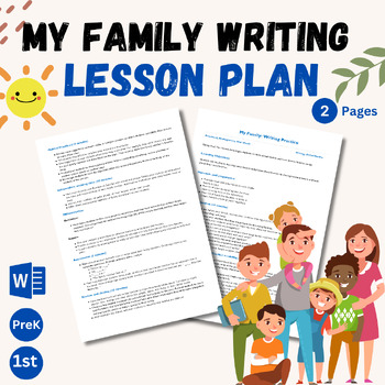 Preview of Exploring Family Bonds: My Family Writing Practice Lesson Plan
